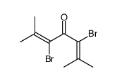 3,5-Dibromo-2,6-dimethyl-2,5-heptadien-4-one structure