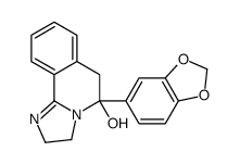 2,3,5,6-Tetrahydro-5-(1,3-benzodioxol-5-yl)imidazo[2,1-a]isoquinolin-5-ol结构式