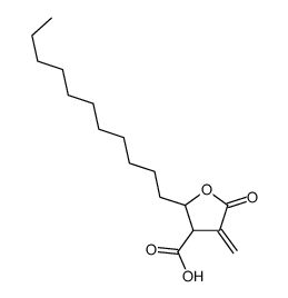 4-methylidene-5-oxo-2-undecyloxolane-3-carboxylic acid结构式