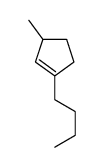 1-butyl-3-methylcyclopentene Structure