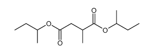 2-Methylbutanedioic acid bis(1-methylpropyl) ester结构式
