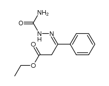 3-phenyl-3-semicarbazono-propionic acid ethyl ester Structure
