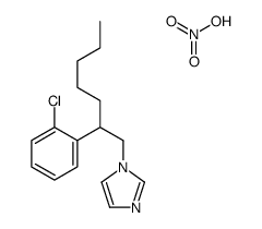 1-[2-(2-chlorophenyl)heptyl]imidazole,nitric acid Structure