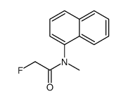 2-fluoro-N-methyl-N-naphthalen-1-yl-acetamide结构式
