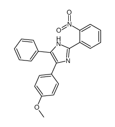 5-(4-methoxyphenyl)-2-(2-nitrophenyl)-4-phenyl-1H-imidazole结构式