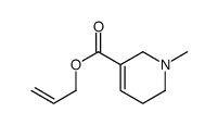 prop-2-enyl 1-methyl-3,6-dihydro-2H-pyridine-5-carboxylate结构式
