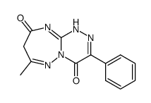 7-methyl-3-phenyl-1H,8H-[1,2,4]triazino[4,3-b][1,2,4]triazepine-4,9-dione结构式