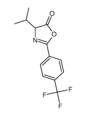 5(4H)-Oxazolone,4-(1-methylethyl)-2-[4-(trifluoromethyl)phenyl]- Structure