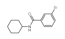 3-溴-n-环己基苯甲酰胺结构式