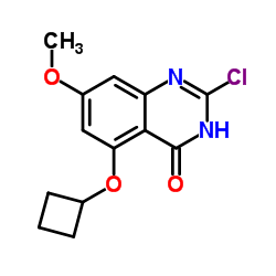4(3H)-Quinazolinone, 2-chloro-5-(cyclobutyloxy)-7-methoxy- structure