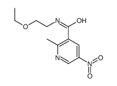 N-(2-ethoxyethyl)-2-methyl-5-nitropyridine-3-carboxamide Structure