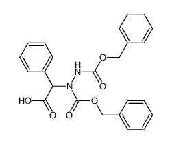 α-(1,2-Bis-benzyloxycarbonylhydrazino)-phenylessigsaeure结构式