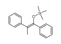 ((1,2-diphenylprop-1-en-1-yl)oxy)trimethylsilane Structure