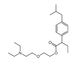 2-[2-(diethylamino)ethoxy]ethyl 2-(4-isobutylphenyl)butyrate结构式