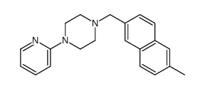 1-[(6-methylnaphthalen-2-yl)methyl]-4-pyridin-2-ylpiperazine结构式