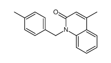 4-methyl-1-[(4-methylphenyl)methyl]quinolin-2-one Structure