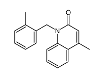 4-methyl-1-[(2-methylphenyl)methyl]quinolin-2-one Structure