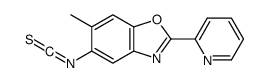 5-isothiocyanato-6-methyl-2-pyridin-2-yl-1,3-benzoxazole Structure