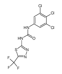 1-(3,4,5-trichloro-phenyl)-3-(5-trifluoromethyl-[1,3,4]thiadiazol-2-yl)-urea Structure