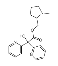 hydroxy-di-pyridin-2-yl-acetic acid 1-methyl-pyrrolidin-2-ylmethyl ester Structure