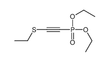 1-diethoxyphosphoryl-2-ethylsulfanylethyne结构式