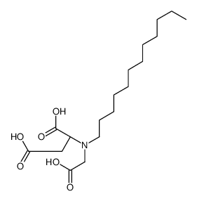 (2S)-2-[carboxymethyl(dodecyl)amino]butanedioic acid结构式