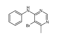 5-bromo-6-methyl-N-phenylpyrimidin-4-amine Structure