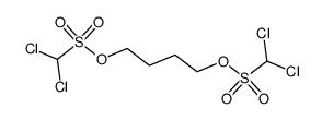 Dichloro-methanesulfonic acid 4-(dichloro-methanesulfonyloxy)-butyl ester结构式