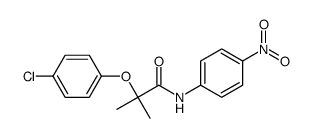 2-(4-chlorophenoxy)-2-methyl-N-(4-nitrophenyl)propanamide Structure