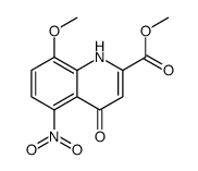 methyl 8-methoxy-5-nitro-4-oxo-1H-quinoline-2-carboxylate结构式