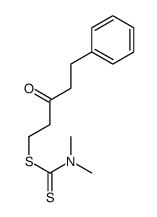 (3-oxo-5-phenylpentyl) N,N-dimethylcarbamodithioate结构式