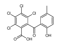 2,3,4,5-tetrachloro-6-(2-hydroxy-5-methylbenzoyl)benzoic acid结构式