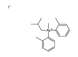 methyl-bis(2-methylphenyl)-(2-methylpropyl)arsanium,iodide Structure