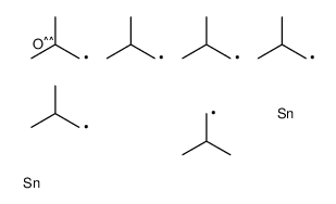 tris(2-methylpropyl)-[tris(2-methylpropyl)stannyloxy]stannane结构式