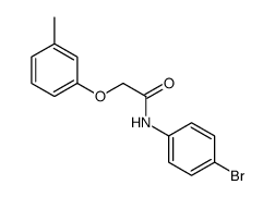 N-(4-bromophenyl)-2-(3-methylphenoxy)acetamide结构式