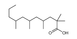 2,2,4,6,8-pentamethylundecanoic acid结构式