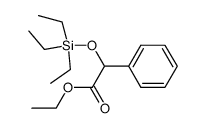 α-(triethylsiloxy)benzeneacetic acid ethyl ester Structure