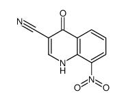 8-nitro-4-oxo-1H-quinoline-3-carbonitrile Structure