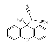 2-(9-methylxanthen-9-yl)propanedinitrile结构式