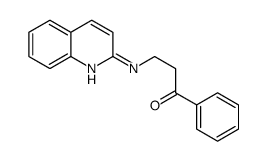 1-phenyl-3-(quinolin-2-ylamino)propan-1-one结构式