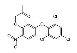 1-[2-nitro-5-(2,4,6-trichlorophenoxy)phenoxy]propan-2-one Structure