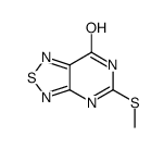 5-methylsulfanyl-3H-[1,2,5]thiadiazolo[3,4-d]pyrimidin-7-one结构式