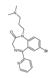 7-bromo-1-(3-dimethylamino-propyl)-5-pyridin-2-yl-1,3-dihydro-benzo[e][1,4]diazepin-2-one Structure