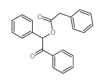 Benzeneacetic acid,2-oxo-1,2-diphenylethyl ester结构式