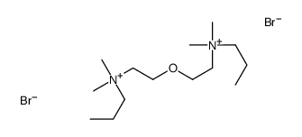 2-[2-[dimethyl(propyl)azaniumyl]ethoxy]ethyl-dimethyl-propylazanium,dibromide Structure