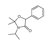 2,2-dimethyl-5-phenyl-3-propan-2-yl-1,3-oxazolidin-4-one Structure