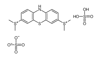 (7-dimethylsulfonio-10H-phenothiazin-3-yl)-dimethylsulfanium,sulfuric acid,sulfate结构式