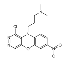 1-Chloro-N,N-dimethyl-7-nitro-10H-pyridazino[4,5-b][1,4]benzoxazine-10-(propan-1-amine) structure