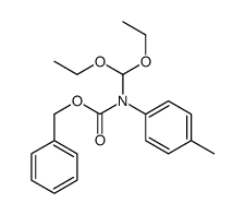 benzyl N-(diethoxymethyl)-N-(4-methylphenyl)carbamate结构式