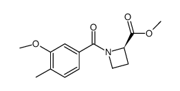 1-(3-methoxy-4-methylbenzoyl)azetidine-2R-carboxylic acid methyl ester结构式